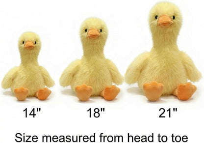 Plush Duck Stuffed Animal - Ultra Soft & Huggable, 14 Inch Cuddly Duck Buddy for Boys & Girls, for Birthday/Christmas/Valentine‘s Day (Yellow)