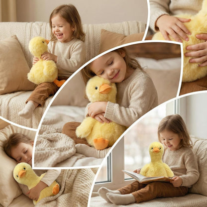 Plush Duck Stuffed Animal - Ultra Soft & Huggable, 14 Inch Cuddly Duck Buddy for Boys & Girls, for Birthday/Christmas/Valentine‘s Day (Yellow)