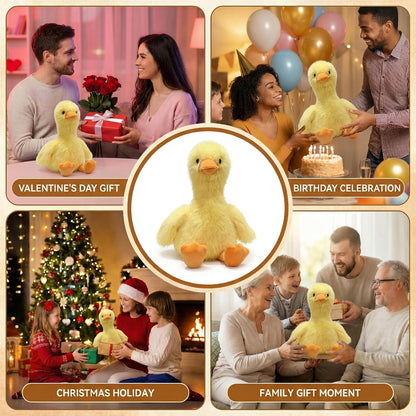 Plush Duck Stuffed Animal - Ultra Soft & Huggable, 14 Inch Cuddly Duck Buddy for Boys & Girls, for Birthday/Christmas/Valentine‘s Day (Yellow)
