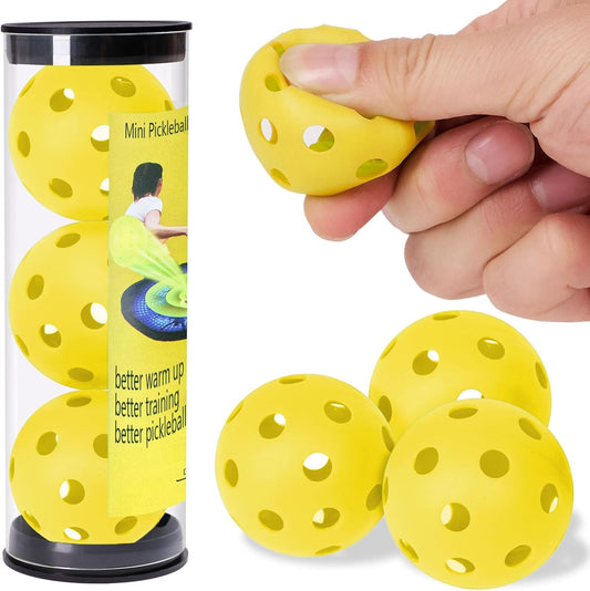 Mini Pickleball Training Balls - Warm Up Pickleball Drills, Enhance Reaction Time & Hand-Eye Coordination | Ideal Gift for All Ages and Skill Level