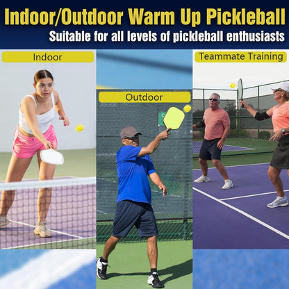 Mini Pickleball Training Balls - Warm Up Pickleball Drills, Enhance Reaction Time & Hand-Eye Coordination | Ideal Gift for All Ages and Skill Level