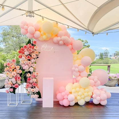 110pcs Pastel Yellow Light Yellow Latex Party Balloons, 12inch | for Graduation, Easter, Wedding, Birthday, Bridal Shower, Sunflower Party, Baby Shower, Anniversary Party Decorations