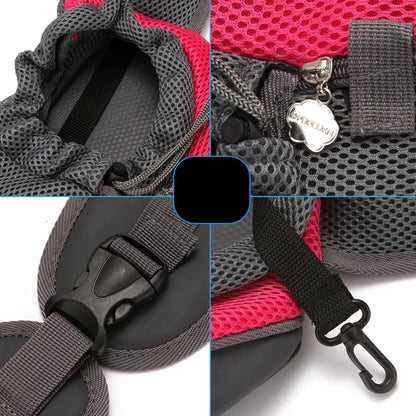 Pet Dog Sling Cat Carrier, Hands-Free Small Pet Pouch Bag with Breathable Net, Outdoor Travel Walking Carrying,Yellow,Small