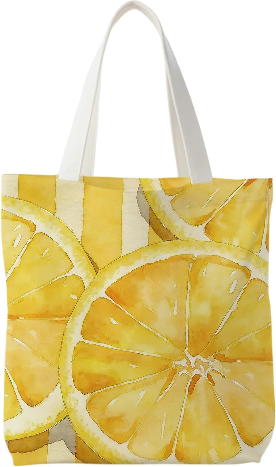 Blue Beach Tote Bag for Women, Girly Preppy Blue Striped Beachy Canvas Tote Bag