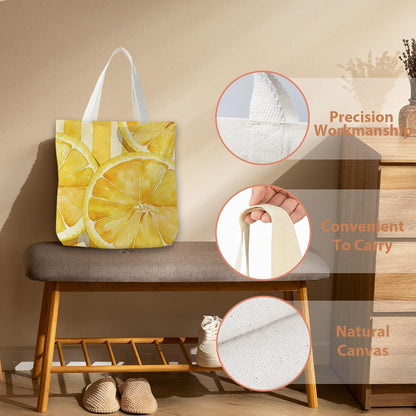 Blue Beach Tote Bag for Women, Girly Preppy Blue Striped Beachy Canvas Tote Bag