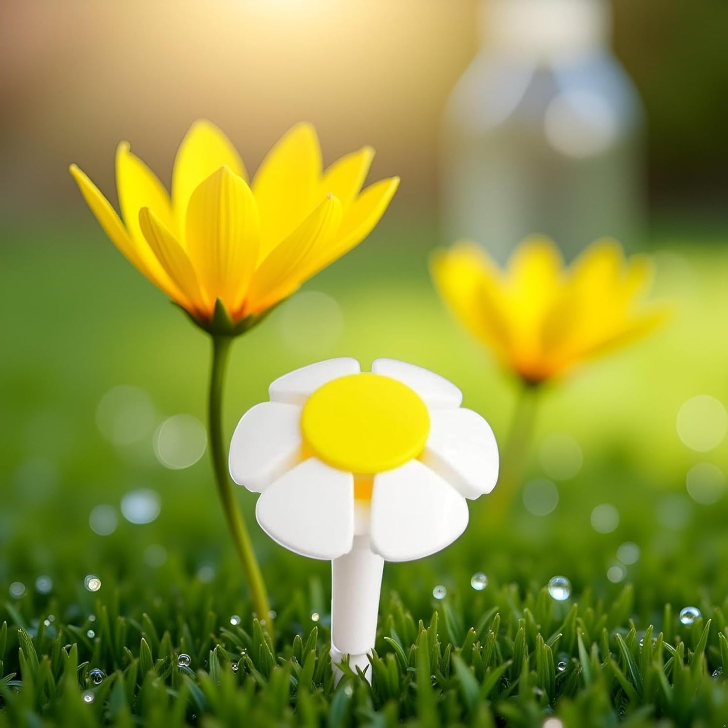 Yellow Pet Water Fountain Nozzle Replacement Flower for Head for Cat Fountain Automatic Drinking Water Dispenser Pet Water Fountain Flower Top Replacement Fountain Parts