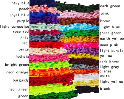 Pom Pom Trim 6 Yards 12mm Ball Fringe Trim for Sewing Accessory Decoration DIY Crafts (Light Yellow, 12mm 181217)