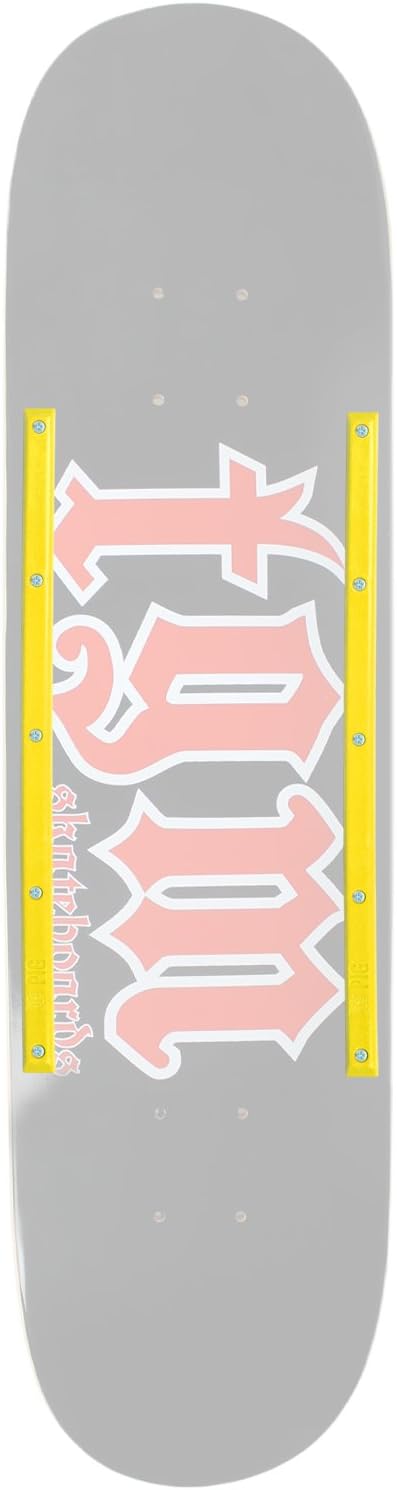 Neon Yellow Skateboard Rails