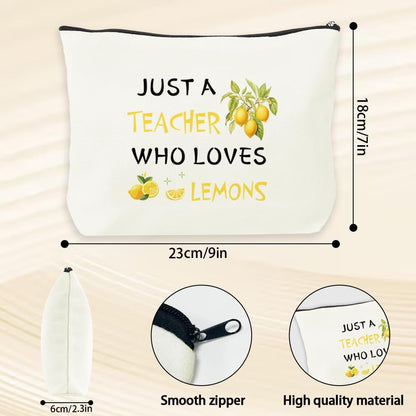 Gifts for Teachers Women - Teacher Appreciation Gifts,Christmas End of Year Birthday Valentines Retirement Lemon Gift for Women,Fruit Gift,Makeup Bags,Teachers Stocking Stuffers