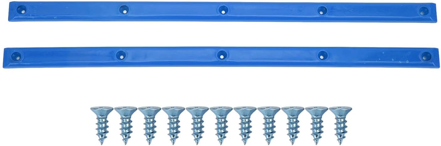 Skateboard Rails, 35.7x1.8cm/14.1x0.7in POM Skateboard Deck Guards Protector Longboard Rib Bones Rails Bumper Sleeve Strip for Skateboards Decks Cruiser