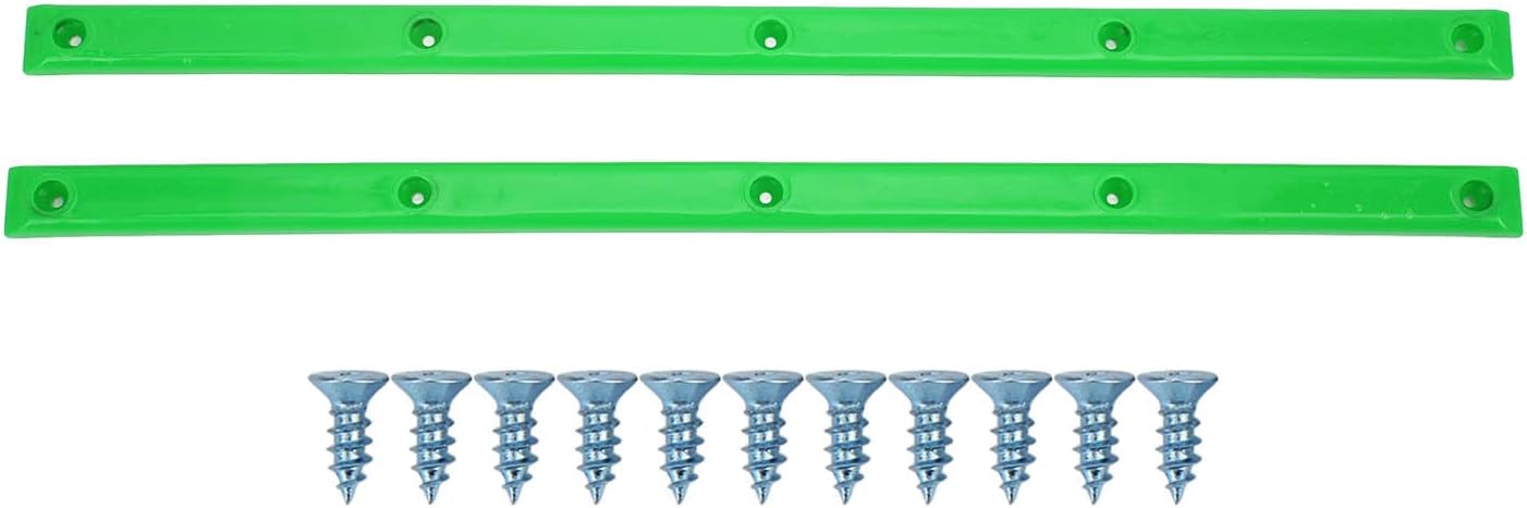 Skateboard Rails, 35.7x1.8cm/14.1x0.7in POM Skateboard Deck Guards Protector Longboard Rib Bones Rails Bumper Sleeve Strip for Skateboards Decks Cruiser
