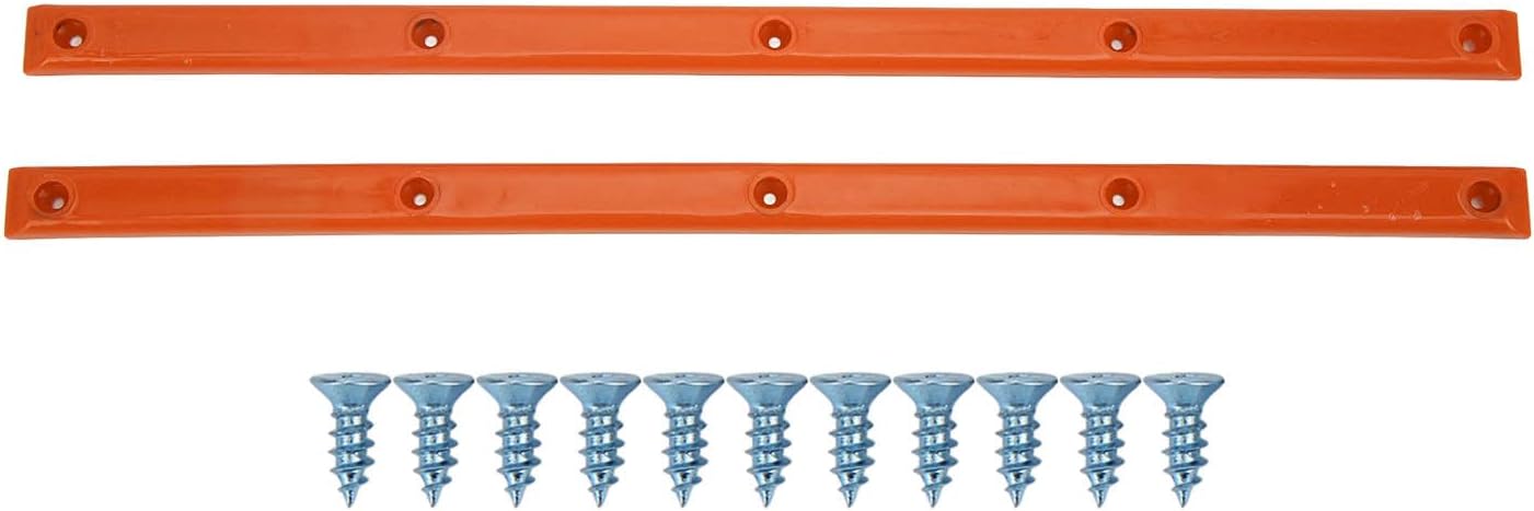 Skateboard Rails, 35.7x1.8cm/14.1x0.7in POM Skateboard Deck Guards Protector Longboard Rib Bones Rails Bumper Sleeve Strip for Skateboards Decks Cruiser