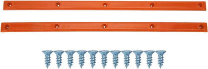 Skateboard Rails, 35.7x1.8cm/14.1x0.7in POM Skateboard Deck Guards Protector Longboard Rib Bones Rails Bumper Sleeve Strip for Skateboards Decks Cruiser