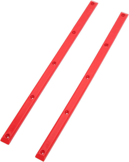 Skateboard Rails, 35.7x1.8cm/14.1x0.7in POM Skateboard Deck Guards Protector Longboard Rib Bones Rails Bumper Sleeve Strip for Skateboards Decks Cruiser
