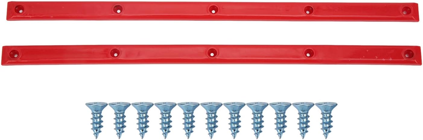 Skateboard Rails, 35.7x1.8cm/14.1x0.7in POM Skateboard Deck Guards Protector Longboard Rib Bones Rails Bumper Sleeve Strip for Skateboards Decks Cruiser