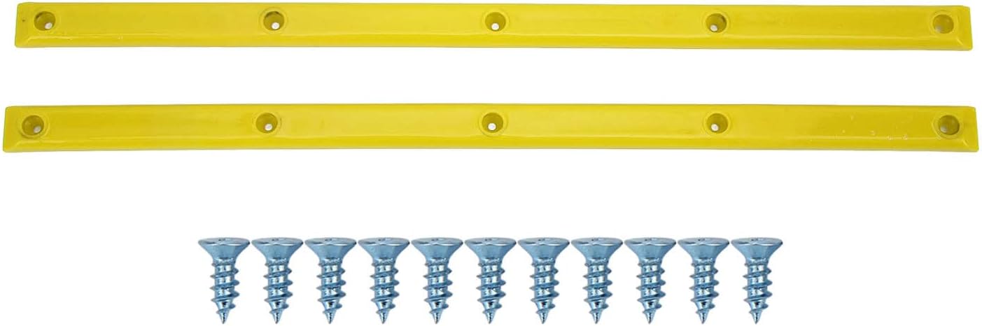 Skateboard Rails, 35.7x1.8cm/14.1x0.7in POM Skateboard Deck Guards Protector Longboard Rib Bones Rails Bumper Sleeve Strip for Skateboards Decks Cruiser