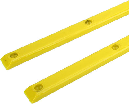 Skateboard Rails, 35.7x1.8cm/14.1x0.7in POM Skateboard Deck Guards Protector Longboard Rib Bones Rails Bumper Sleeve Strip for Skateboards Decks Cruiser