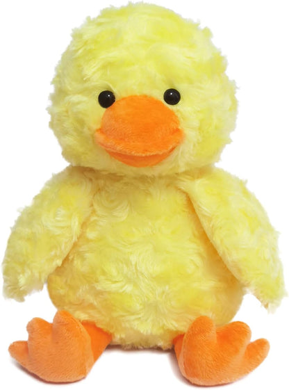 Rose Duck Soft Plush Stuffed Animal Toy, Yellow 12 Inch | Soft Cuddly Plushie Hugger Toy for Boys Girls,Cute Gifts for Kids or Girlfriend,Comfort & Cuddling
