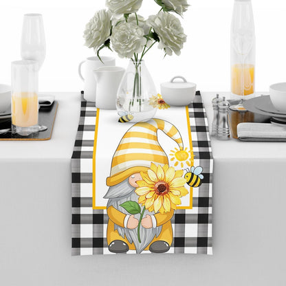 Lemons Spring Summer Table Runner Seasonal Kitchen Dining Table Decoration for Home Party Holidays