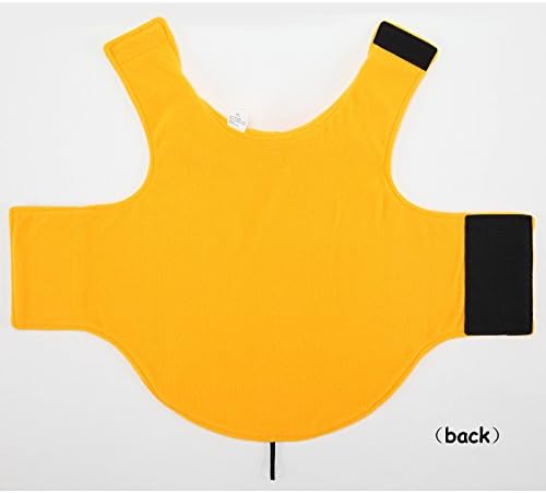 Creation Core Windproof Plush with Sport Vest Dog Clothes Night Reflective Jacket Pet Keep Warm Jacket No Pull No Choke Design Eco-Friendly for Small and Large Big Dog(Yellow XL)