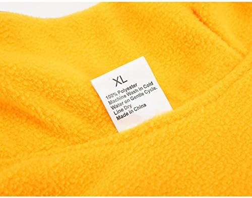 Creation Core Windproof Plush with Sport Vest Dog Clothes Night Reflective Jacket Pet Keep Warm Jacket No Pull No Choke Design Eco-Friendly for Small and Large Big Dog(Yellow XL)