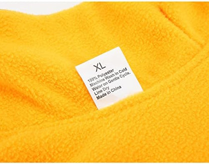 Creation Core Windproof Plush with Sport Vest Dog Clothes Night Reflective Jacket Pet Keep Warm Jacket No Pull No Choke Design Eco-Friendly for Small and Large Big Dog(Yellow XL)