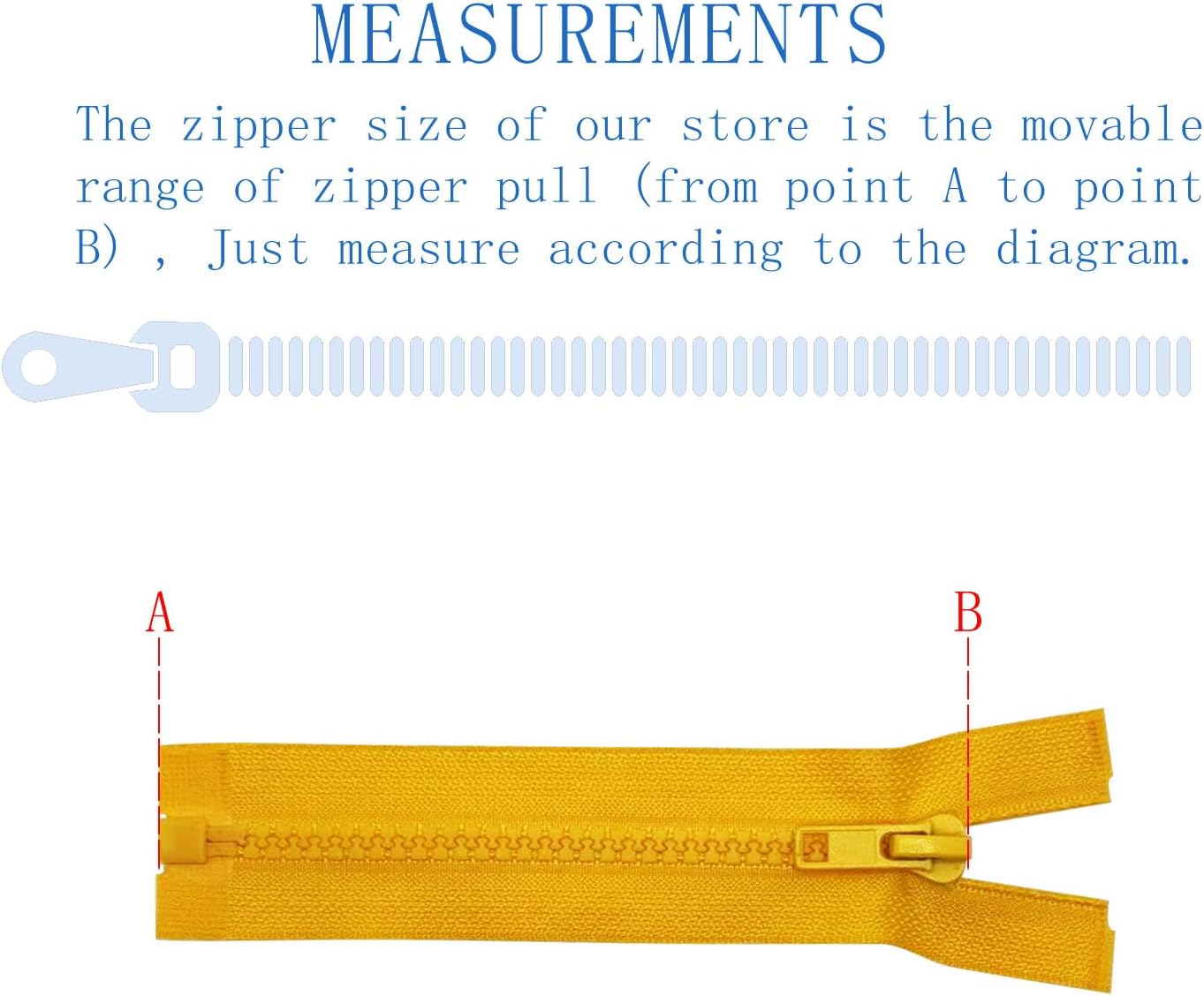 2PCS #5 6 Inch Loquat Yellow Separating Jacket Zippers for Sewing Coats, Molded Plastic Bulk Zippers(LoquatYellow 6" 2PCS)