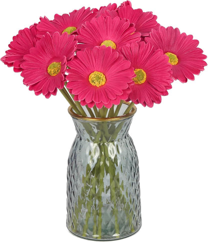 Daisy Flowers Artificial,20PCS Yellow Gerbera Daisy Artificial Flowers Fake Daisies for Wedding Party Office Home Decorations(Yellow)