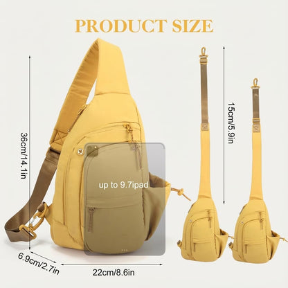 Sling Bag for Women, Anti-Theft RFID Nylon Crossbody Purse with Adjustable Strap for Travel & Shopping