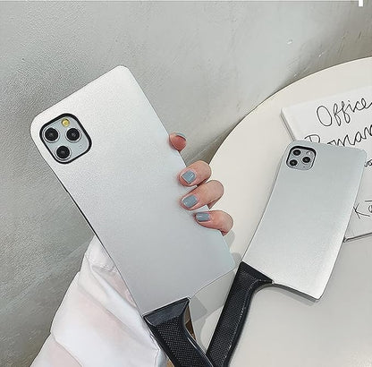 Creative Case Compatible with iPhone 17 Pro Max, Fun Unique 3D Kitchen Knife Shape Case High Imitation Spoof Funny Anti-Drop Protection Silver