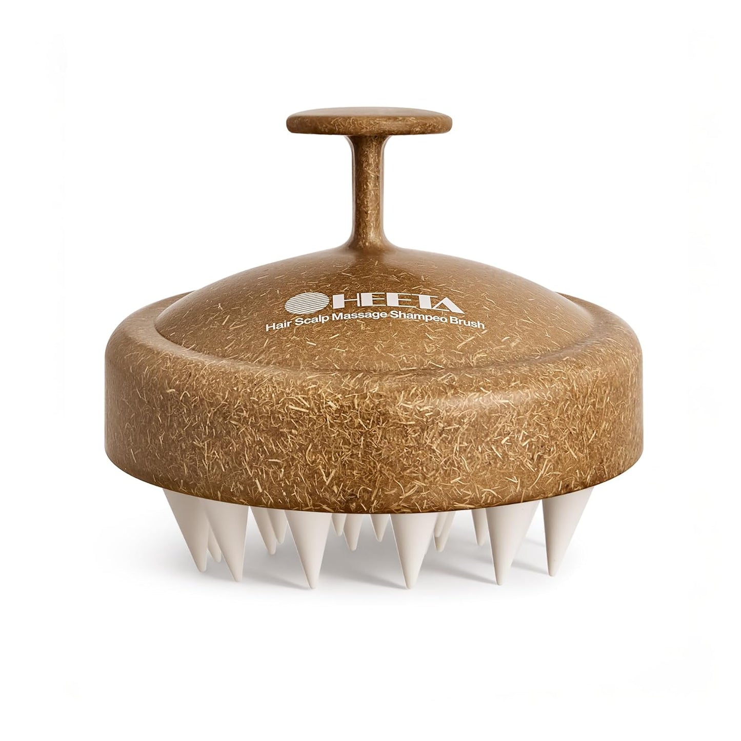 Scalp Massager with Soft Silicone Bristles - Promotes Hair Growth, Exfoliates Scalp, Removes Dandruff, and Enhances Shampoo Cleansing, Yellow