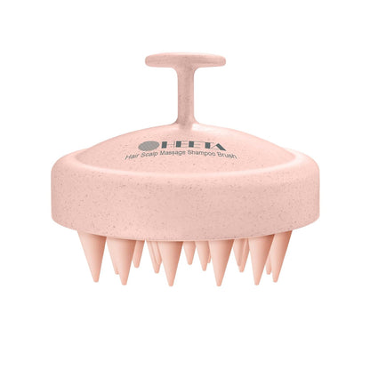 Scalp Massager with Soft Silicone Bristles - Promotes Hair Growth, Exfoliates Scalp, Removes Dandruff, and Enhances Shampoo Cleansing, Yellow