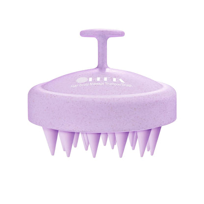 Scalp Massager with Soft Silicone Bristles - Promotes Hair Growth, Exfoliates Scalp, Removes Dandruff, and Enhances Shampoo Cleansing, Yellow