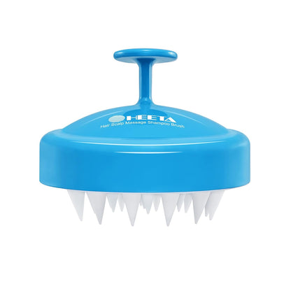 Scalp Massager with Soft Silicone Bristles - Promotes Hair Growth, Exfoliates Scalp, Removes Dandruff, and Enhances Shampoo Cleansing, Yellow