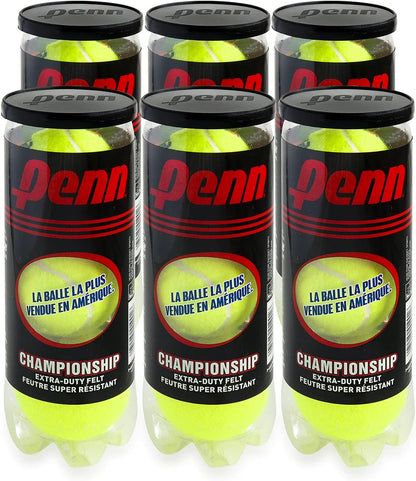 High Altitude Tennis Balls Championship – 6 Pack 18 Balls Yellow - USTA & ITF Approved - Official Ball of The United States Tennis Association Leagues - Natural Rubber for consistent Play