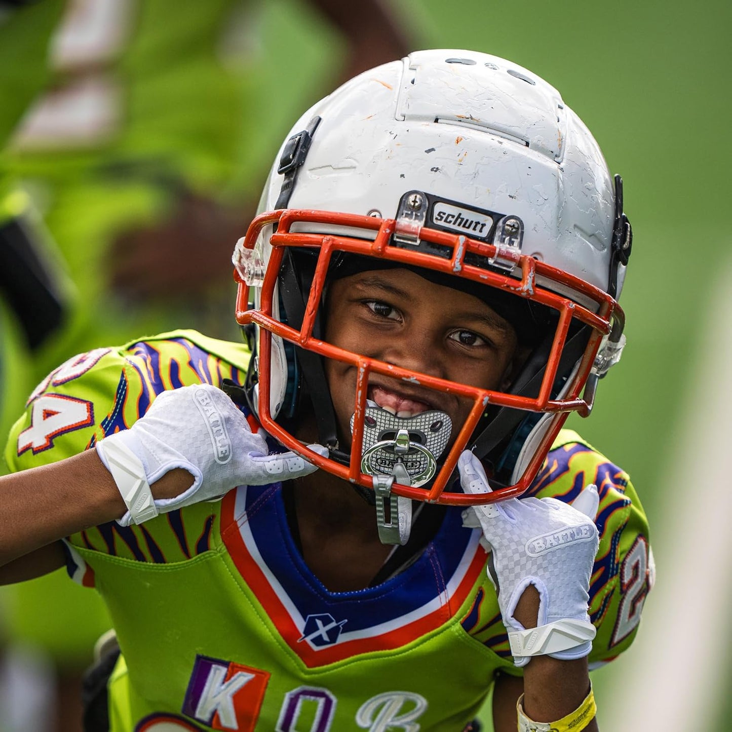 Binky Oxygen Football Mouthguard | Maximum protection for safe secure fit, Built-in airflow channels, No boiling required, Advanced composite material