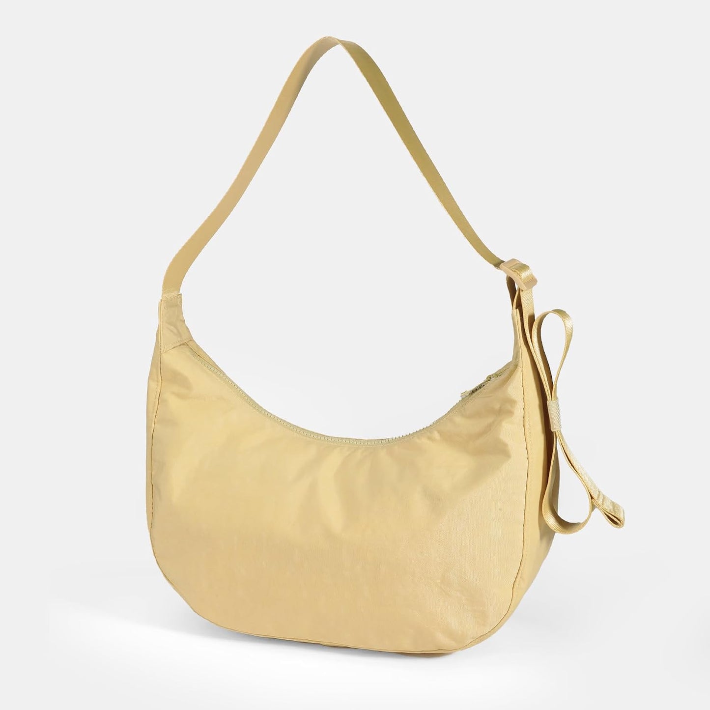 Medium Nylon Crossbody Crescent Bag: Slouchy Style Shoulder Casual with Adjustable Strap