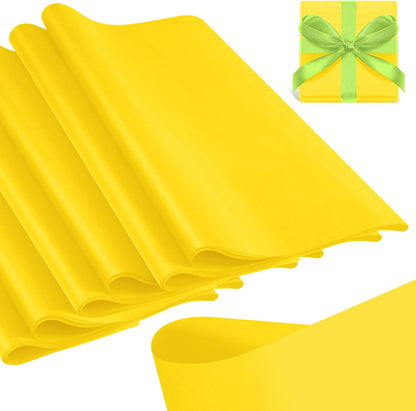 500 Sheets Yellow Tissue Paper Bulk for Gift Bags 15 x 20 Inch Acid Free Wrapping Sheets for Back to School, Fall Harvest, Sunflower Wedding, Birthday, Gift Bag Filler, DIY Crafts