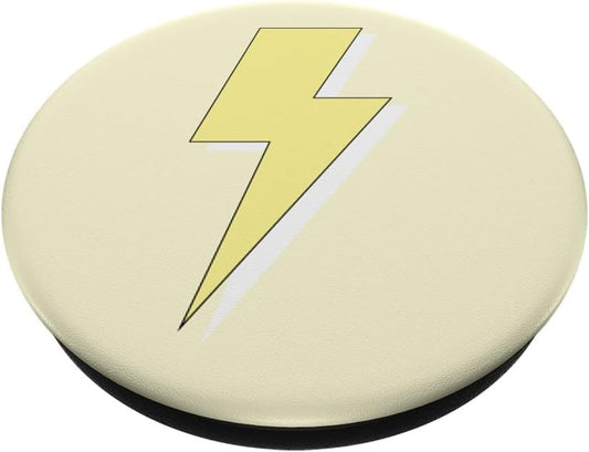 Aesthetic Pastel Yellow Lightning Bolt PopSockets Swappable PopGrip