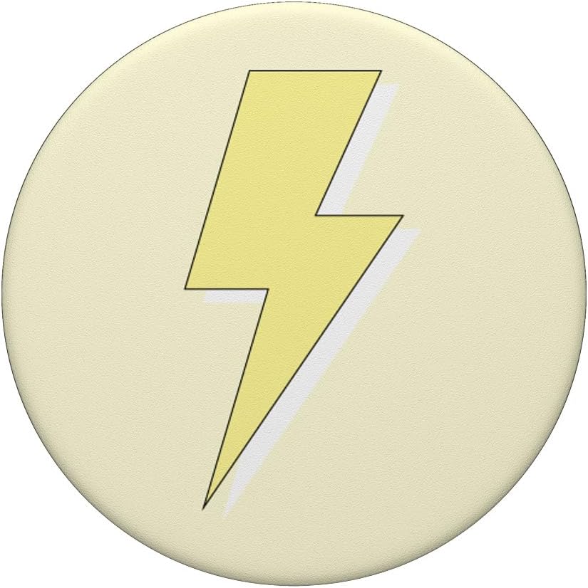 Aesthetic Pastel Yellow Lightning Bolt PopSockets Swappable PopGrip