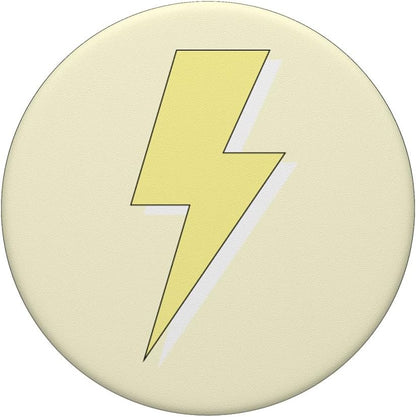 Aesthetic Pastel Yellow Lightning Bolt PopSockets Swappable PopGrip