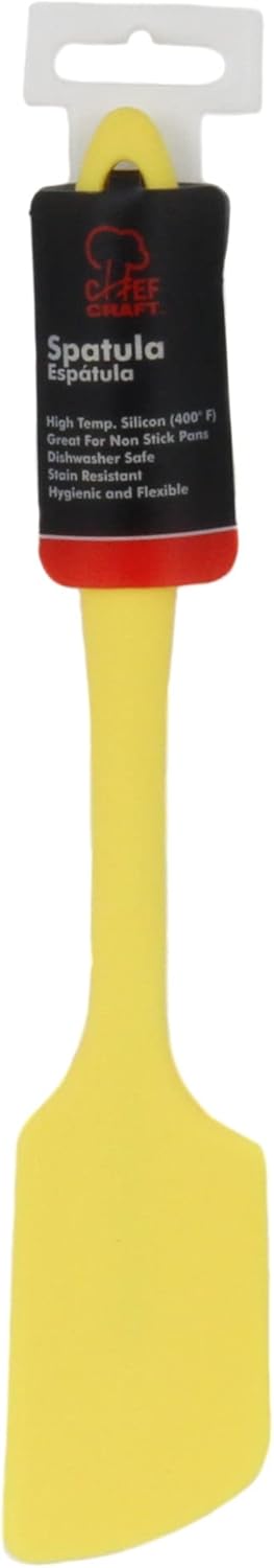 Premium Silicone Angled Spatula, 11 inch, Yellow
