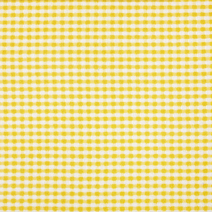 Gingham Check Terrycloth Kitchen Dish Towel Absorbent Large 18 x 28 Inches with Hanging Loop, Set of 4 (Lemon Yellow)