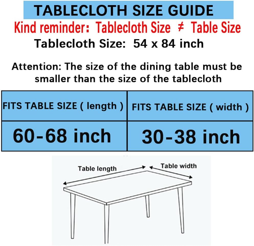 54x84 Rectangle Lemon Pattern Print PVC Tablecloth, Lace Vinyl Tablecloth, Waterproof Oilproof Transparent Decorative Table Cloth for Dining Kitchen Party Home Decoration