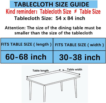 54x84 Rectangle Lemon Pattern Print PVC Tablecloth, Lace Vinyl Tablecloth, Waterproof Oilproof Transparent Decorative Table Cloth for Dining Kitchen Party Home Decoration