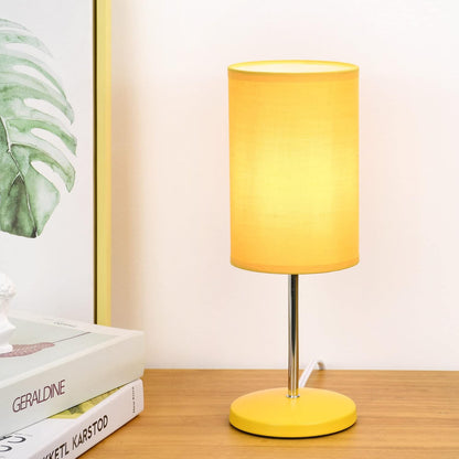 Alee Modern Set of 2 Yellow Table Lamps for Living Room & Bedroom, 4.33H12.21IN, Bulb Excluded