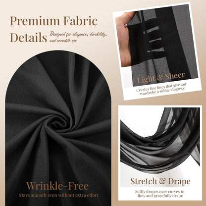 Yellow Wedding Arch Draping Fabric, 1 Pack 29" x 20FT Sheer Fabric Arch Drapery Curtain Backdrop Ceiling Drapes for Wedding Arbor Ceremony Canopy Birthday Party Decorations