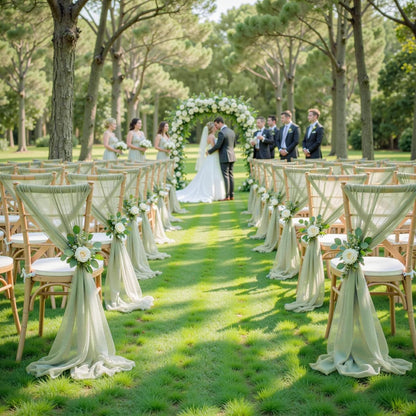 Yellow Wedding Arch Draping Fabric, 1 Pack 29" x 20FT Sheer Fabric Arch Drapery Curtain Backdrop Ceiling Drapes for Wedding Arbor Ceremony Canopy Birthday Party Decorations