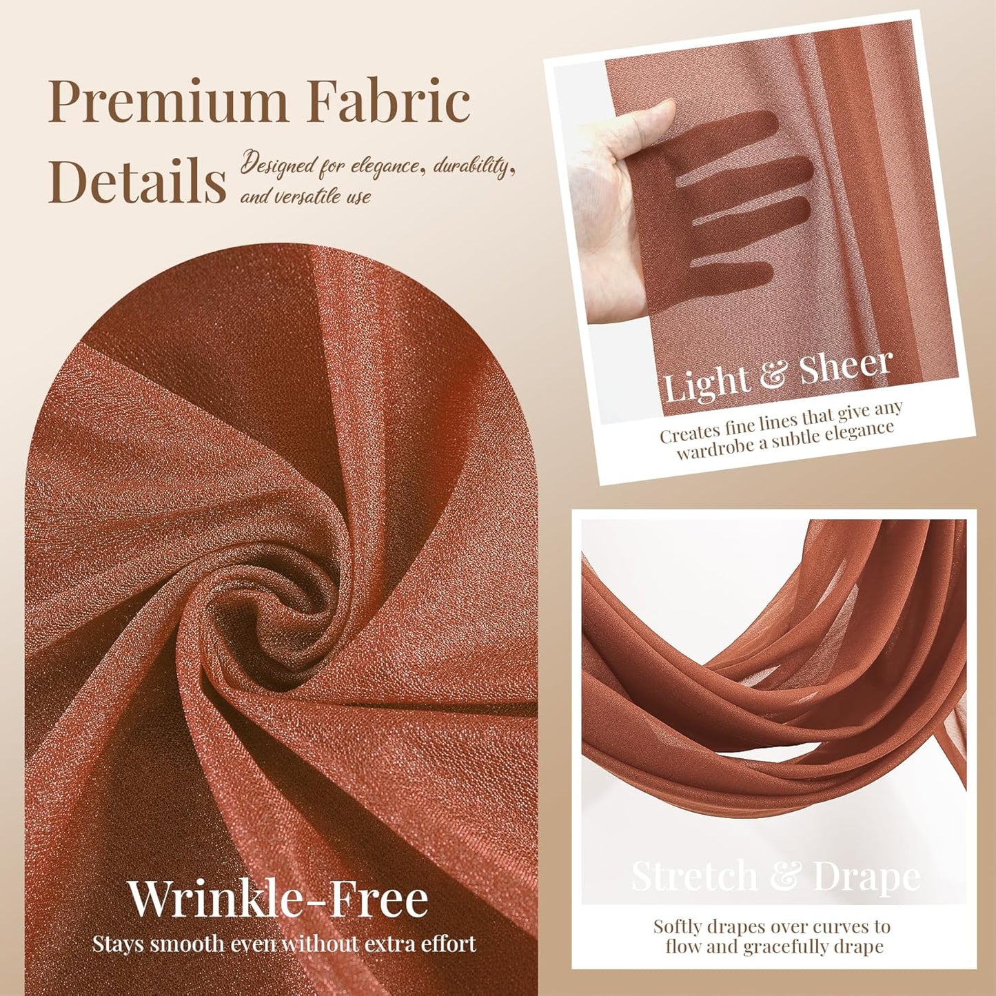 Yellow Wedding Arch Draping Fabric, 1 Pack 29" x 20FT Sheer Fabric Arch Drapery Curtain Backdrop Ceiling Drapes for Wedding Arbor Ceremony Canopy Birthday Party Decorations