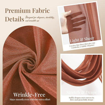 Yellow Wedding Arch Draping Fabric, 1 Pack 29" x 20FT Sheer Fabric Arch Drapery Curtain Backdrop Ceiling Drapes for Wedding Arbor Ceremony Canopy Birthday Party Decorations